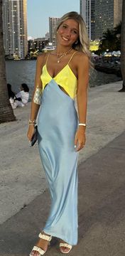 Yellow/blue Sundress