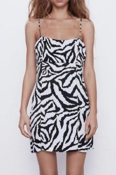 Zebra Print Mini Dress