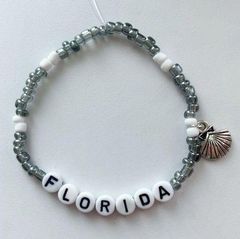 Taylor Swift Friendship Bracelet Eras Tour TTPD Florida with Seashell Charm
