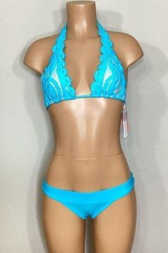 *New. PilyQ marine blue bikini set. D-top/L-bottom