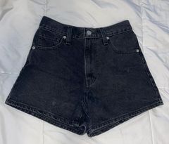 Denim High Waisted Mom Shorts