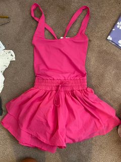 pink athletic Romper