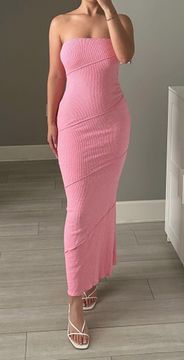 Oscar Midi Dress Pink