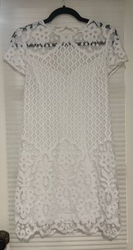 White Lace Mini Dress