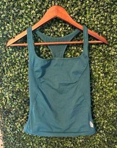 Teal Green Seamless Tank Top Sz M/L