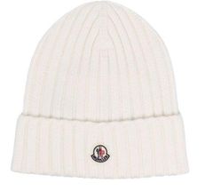 Moncler Tricot Beanie in White