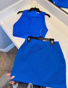 Blue Skirt Set