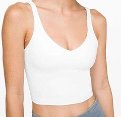 white  align tank top