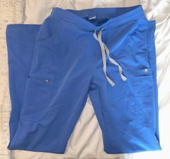 Ceil Blue Skinny Scrub Pants