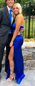 blue prom dress