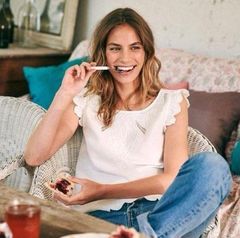 Sezane ludivine white blouse