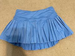 Light Blue Goldhinge Pleated Skirt 