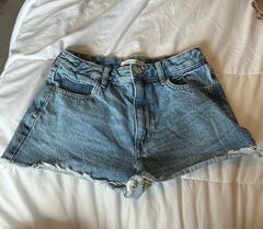 High Rise Jean Shorts