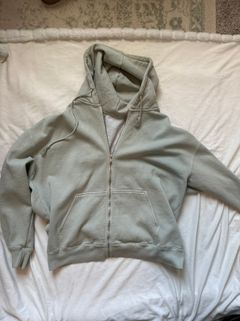 Green Zip Up Sweatsr