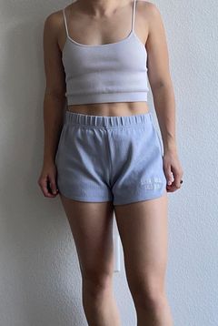 Light Blue  Cotton Shorts