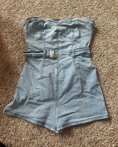 denim romper 