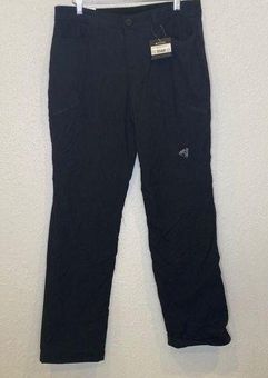 Eddie Bauer Fleece Lined Pants Womens 10 Black Casual Active