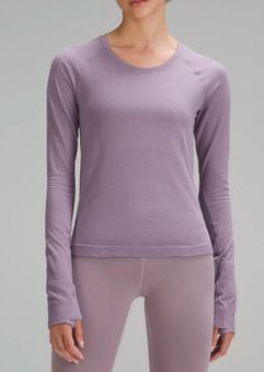 Lululemon Size 8 Swiftly Tech Long Sleeve Top Race Dark Lavender