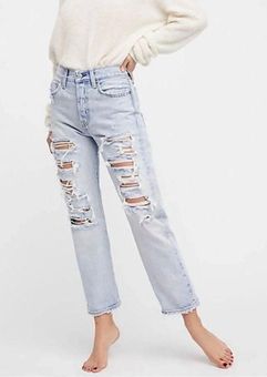 Levi's Wedgie Straight Butt Rip Jeans Blue Size 27 - $67 (33% Off Retail) -  From Audrey