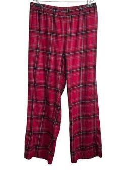 J.Jill Sleep PJ Pants Women S Red Plaid Straight Leg Elastic Waist Pull On  - $28 - From Dawn