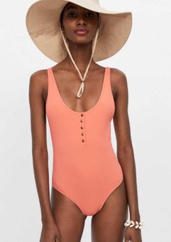 Zara One Piece Orange 9 Off Retail From Taylor Zara One Piece Orange 9 Off Retail From Taylor