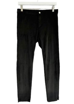 Banana Republic NWT Women's Faux Suede Zipper Ankle Pants Black Size 6  Petite - $36 - From Kyler