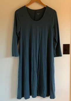 Seamed Knit Trapeze Dress