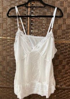 UNDERSCORE half slip top size 44 , white colored, adjustable straps, lace  accent - $11 - From Donna