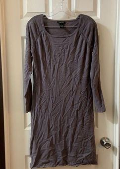 BCBGMAXAZRIA Grey Long Sleeve Sweater Dress L Size L 20 From