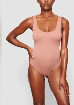 SKIMS NWT Scoop Tank Bodysuit in Rose Clay women's size 4X/5X