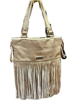 Pink and Gold Fringe Purse