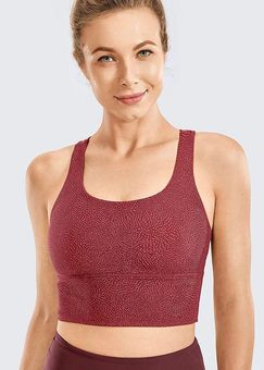 CRZ Yoga Longline Sports Bra Red Size XS - $12 (57% Off Retail