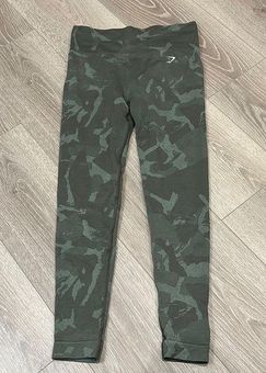 Gymshark Adapt Camo Seamless Leggings - Moss Olive/Core Olive