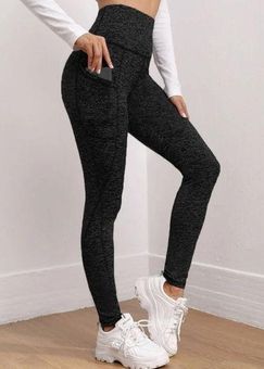 Black Contrast Stitch Leggings, Trousers