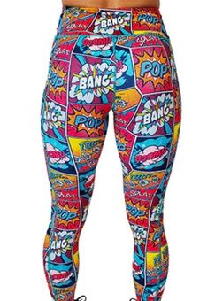 CVG Womens Knockout Legging Full Length Comic Book Inspired Print