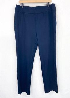 Soft Surroundings Women's Navy Pull On Straight Leg Pants Ponte Knit  Stretch XL Blue - $38 - From JessThriftFinds