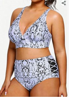  Womens Plus Size Bikini High Waisted Swimsuits Two