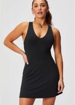 Fabletics On The Go Built In Bra Dress in Black XL - $20 New With Tags -  From Em