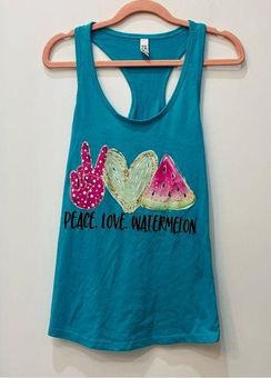 Watermelon Sequins Pink Tank Top