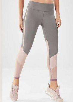 Fabletics  Mid-Rise Mesh Powerhold® Legging Clay/Dusty Rose/Rouge