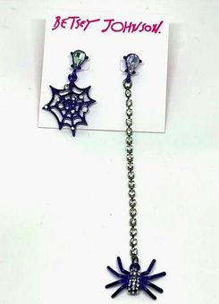 Betsey johnson sales spider earrings