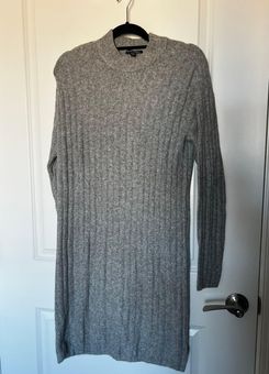 Hilary Radley Grey Long Sleeve Sweater Dress Gray - $16 (46% Off