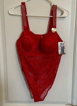 Juicy Couture Red Lace Thong Bodysuit Size XL NWT - $23 New With Tags -  From Patricia