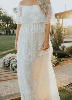 Baltic Born Caroline White Lace Off The Shoulder Maxi Dress Size XXL NWOT -  $45 - From Terisa