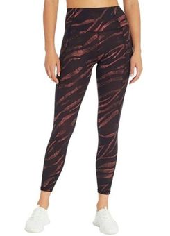 Jessica Simpson Activewear Side Pocket Ankle Legging Black Zebra Size  Medium - $30 - From Meg
