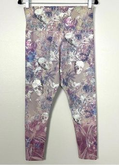 Evolution and creation Skull and Floral Print Leggings Size Medium - $10 -  From Meghan