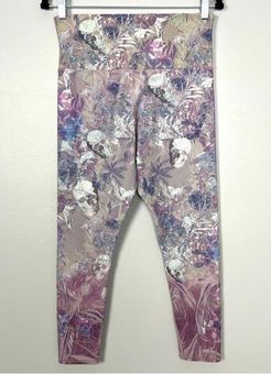 EVOLUTION & CREATION, Skull Floral Leggings M