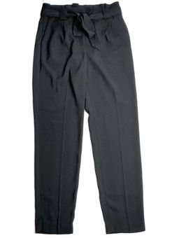 EXPRESS High Waisted Paperbag Ankle Pant Black Size 4 - $46 (34