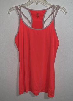 Gaiam Neon Strappy Yoga Athletic Tank Top Contrast Size M - $19