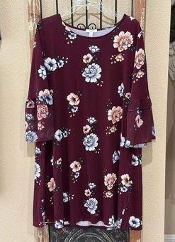 LC Lauren Conrad, Dresses, Lc Lauren Conrad Burgundy Dress